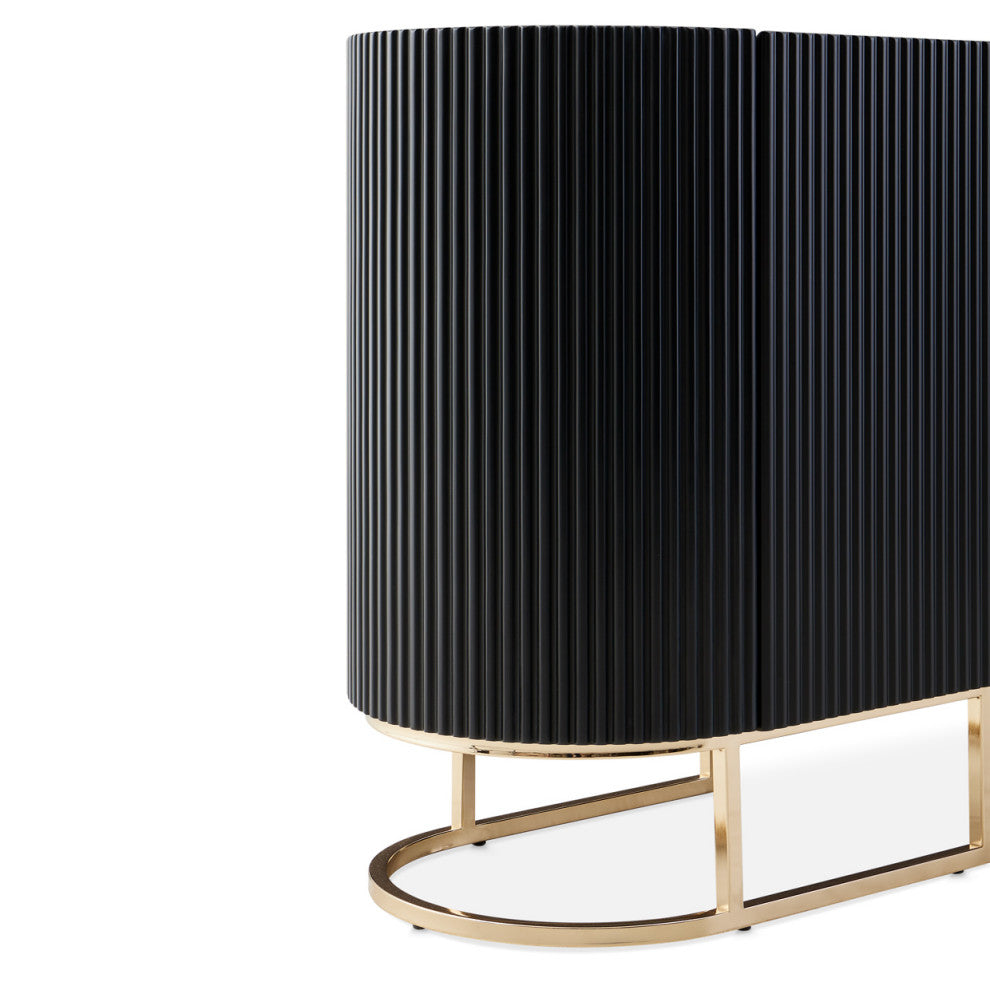 Lisbon Console Table Silken Matte Black