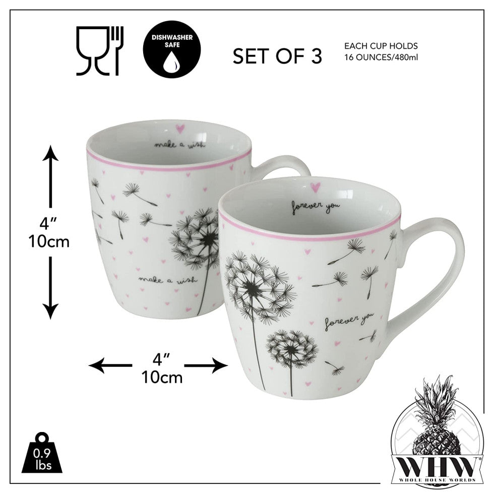 Dandelion-wish Mugs