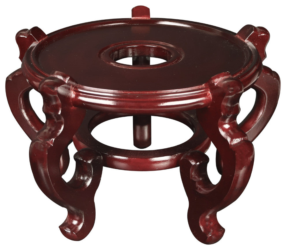 Oriental Porcelain Fish Bowl Stand, 8.5"