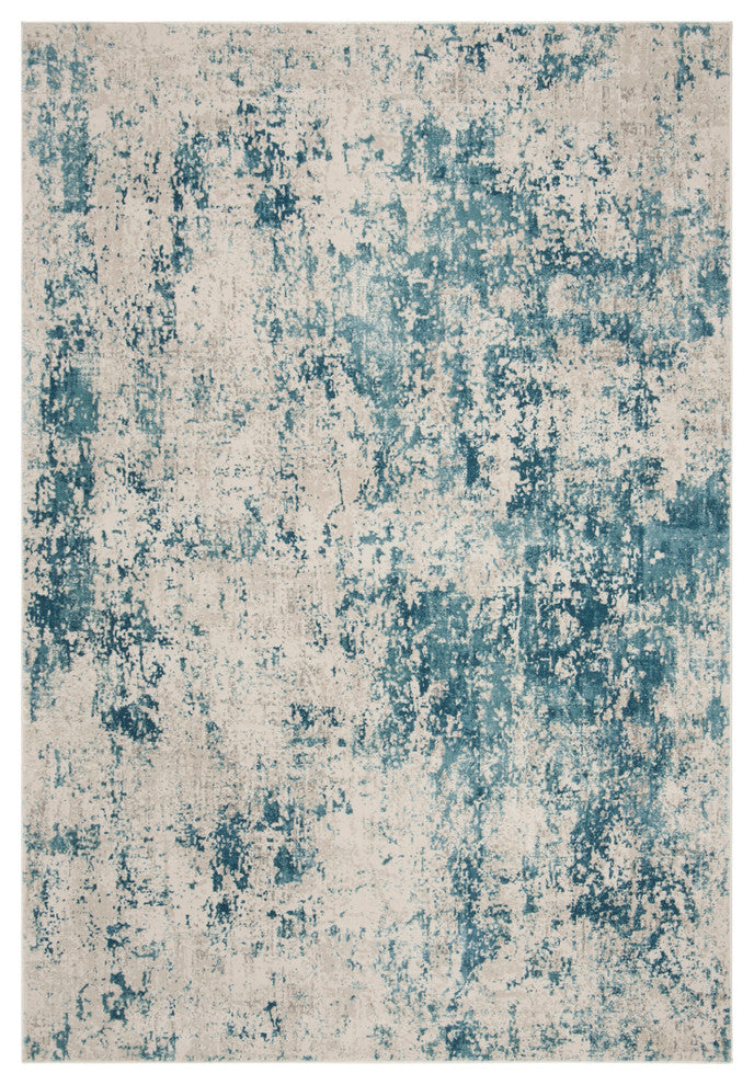 Safavieh Princeton Collection PRN716 Rug, Blue/Beige, 8'x10'