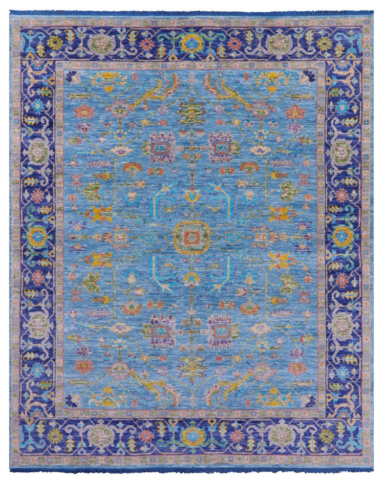 Turkish Oushak Handmade Wool Rug 8' 0" X 10' 2" - Q15604
