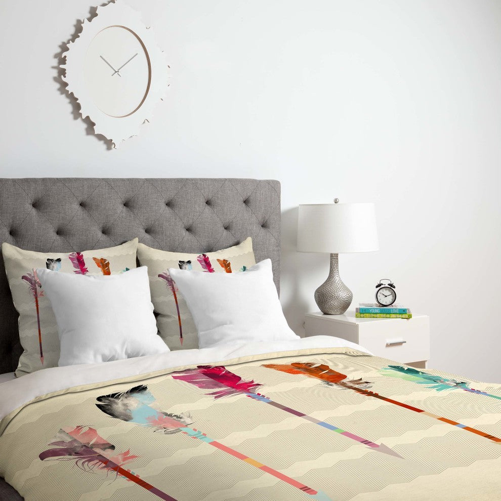 Deny Designs Iveta Abolina Feathered Arrows Duvet Cover - Lightweight