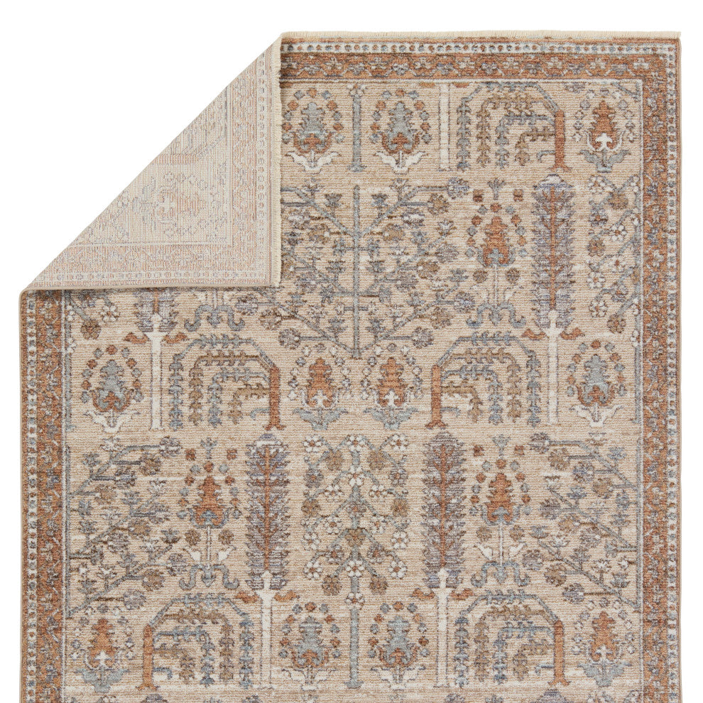 Jaipur Living Regard Floral Slate/ Bronze Area Rug 4'X6'