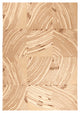Hand Tufted Biege Wool Area Rug, 5'2"x7'6"