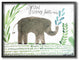 "Grow Strong Little Elephant" 11x14, Framed Giclee Texturized Art
