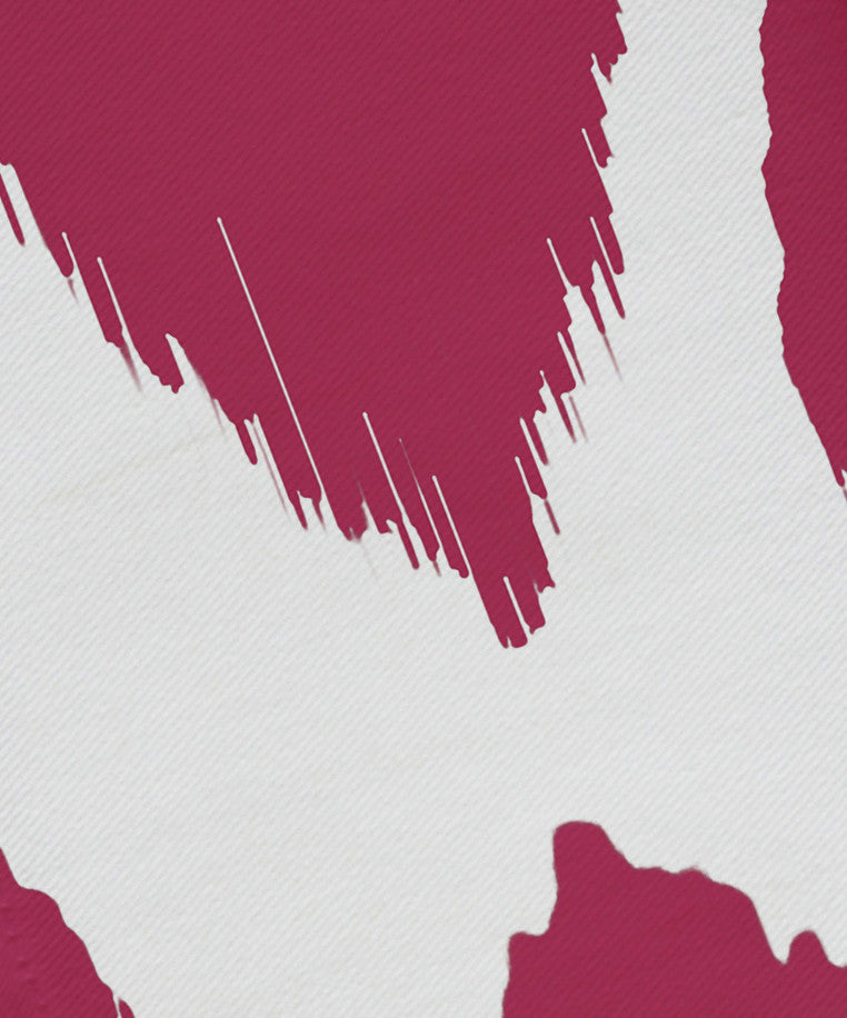 Abstract Decorative Napkin, Fushia, Set of 4