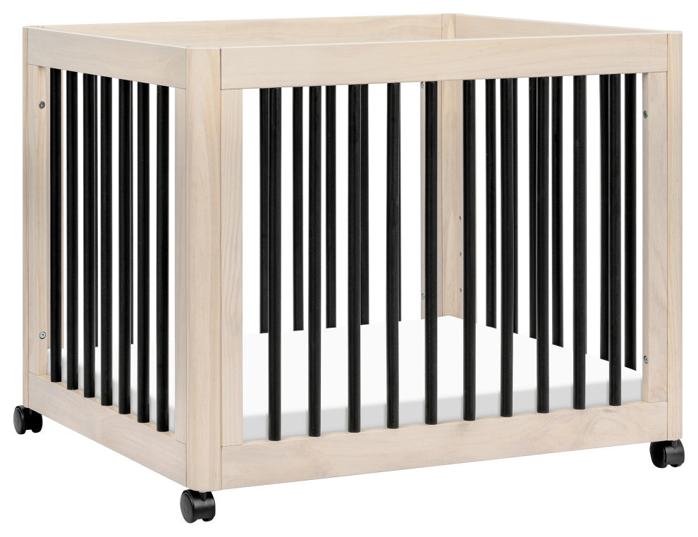 Yuzu 8-in-1 Convertible Crib With All-Stages Conversion Kits, Black