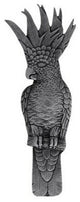 Right Vertical Cockatoo Pull, Brilliant Pewter