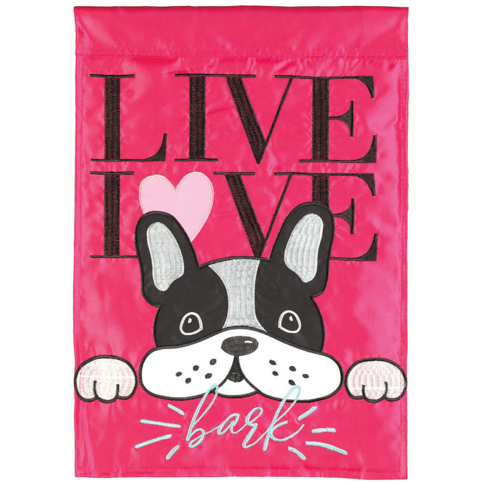 Flag Live Love Bark Polyester 29x42