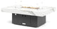 FirePit Table, 48"x34"x17", Natural Gas, Laminam Calcatta San Nicola, Gray