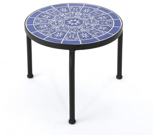 GDF Studio Soleil 10 Inch Outdoor Ceramic Top Plant Stand