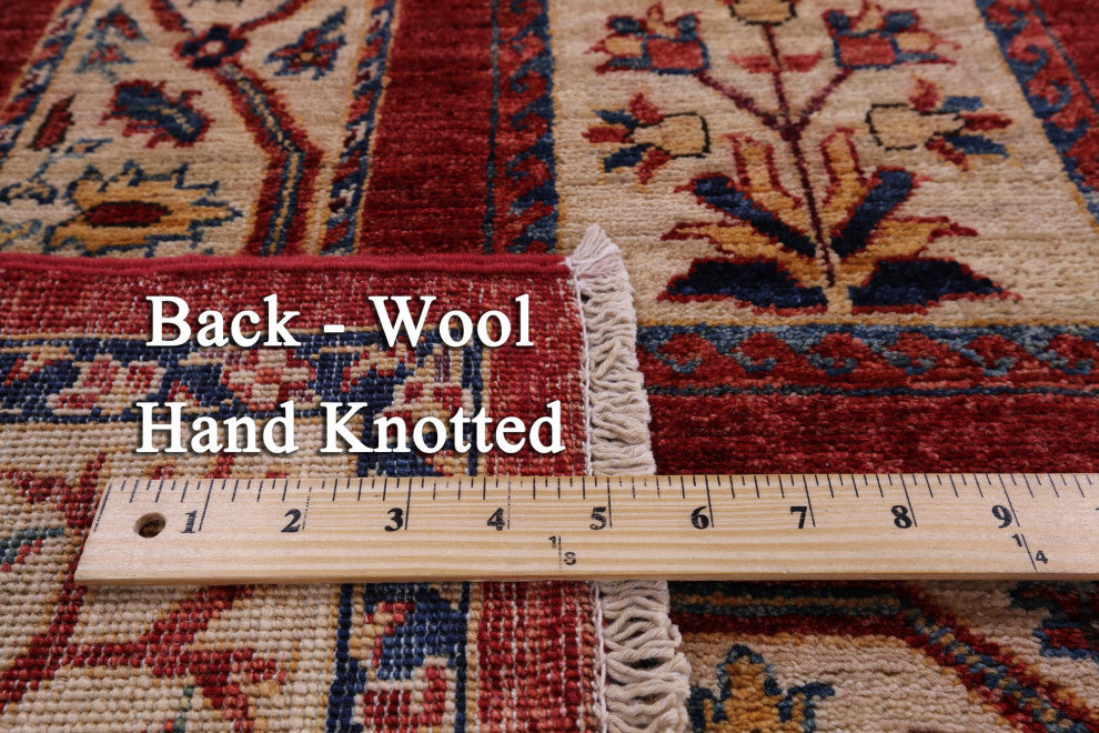 Persian Garden Design Handmade Wool Rug 5' 6" X 8' 2" Q10663