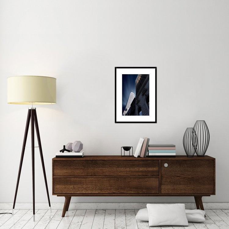 "Skyscraper" Framed Digital Print by Sebastien Del Grosso, 22x30"