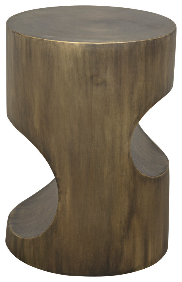 Margo Side Table, Aged Brass