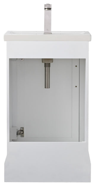 Vanity Art Bathroom Vanity With Sink & Top, White, 20", White Ceramic