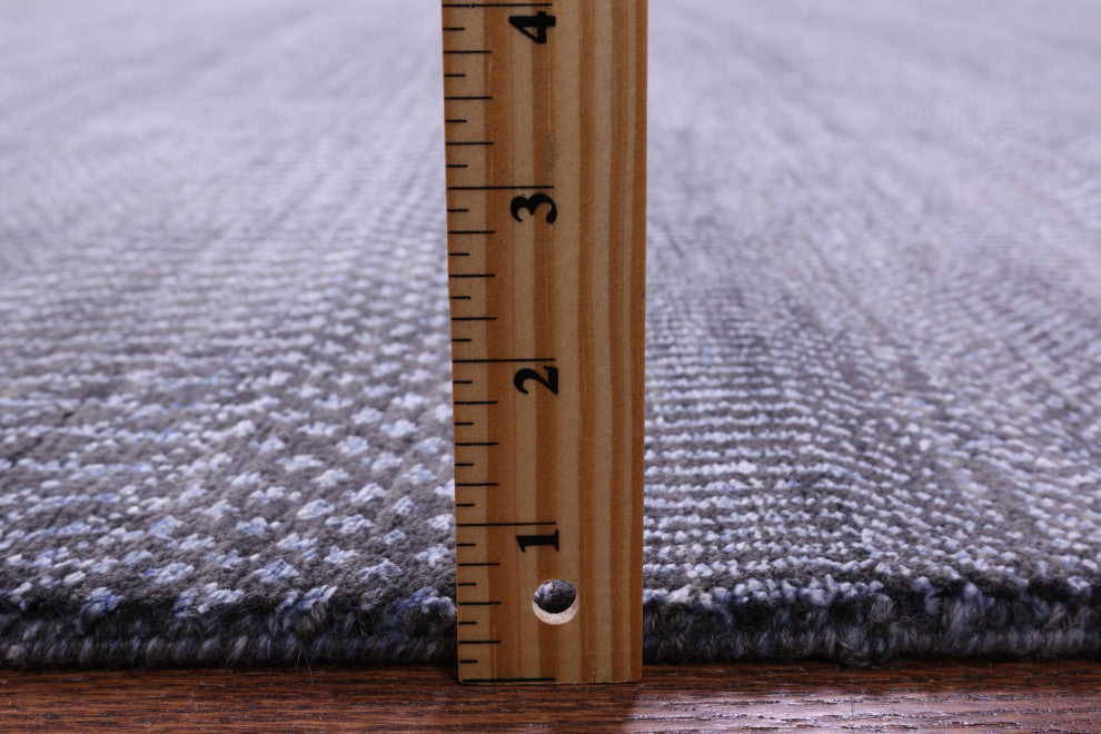 6' 1" X 18' 3" Hand-Knotted Savannah Grass Wool and Silk Rug Q11985