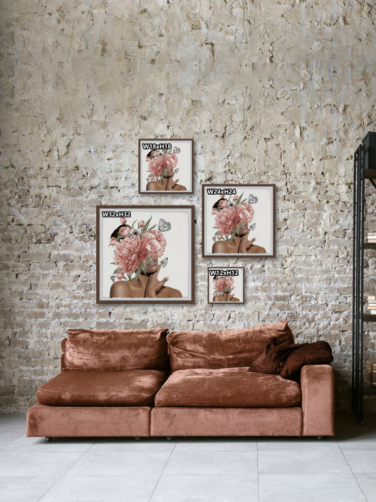 "Know Your Worth" Framed Painting Print, 24x24