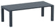Compamia Vegas 70"-86" Extendable Dining Table, Wicker Dark Gray