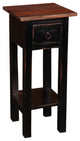 Sunset Trading Cottage Narrow Side Table, Antique Black, Raftwood