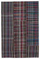 Rug N Carpet - Handmade Anatolian 6' 7'' x 9' 10'' Rustic Patchwork Kilim Rug