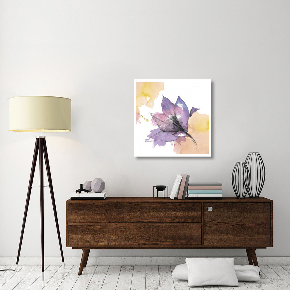 "Watercolor Graphite Flower IX" Digital Paper Print by Avery Tillmon, 32"x32"