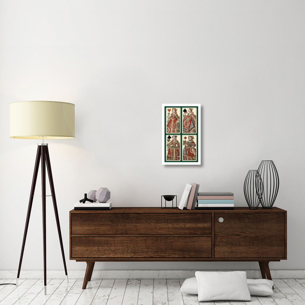 "Queens (Bauern Hochzeit Deck)" Paper Print by Andreas Benedictus Gï¿½_bl, 15"x24"