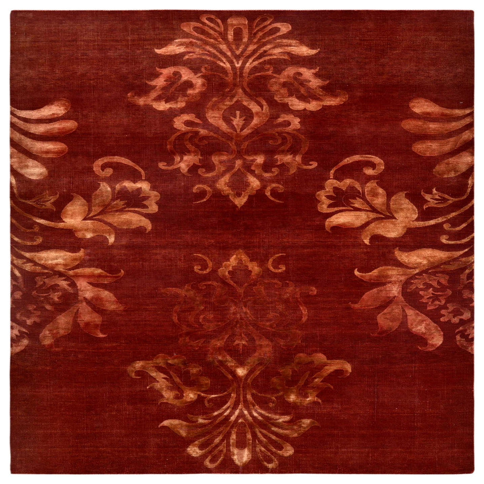 Ahgly Company Indoor Square Mid-Century Modern Area Rugs, 5' Square