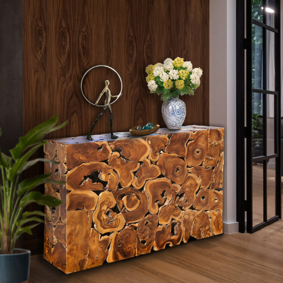 Teak Wood Akar Console Table