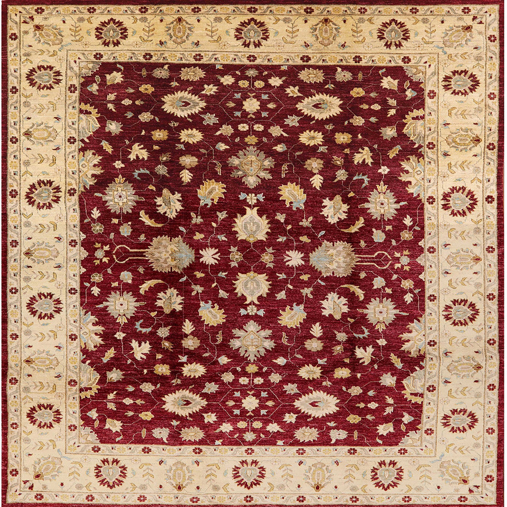 Ahgly Company Indoor Square Mid-Century Modern Area Rugs, 3' Square