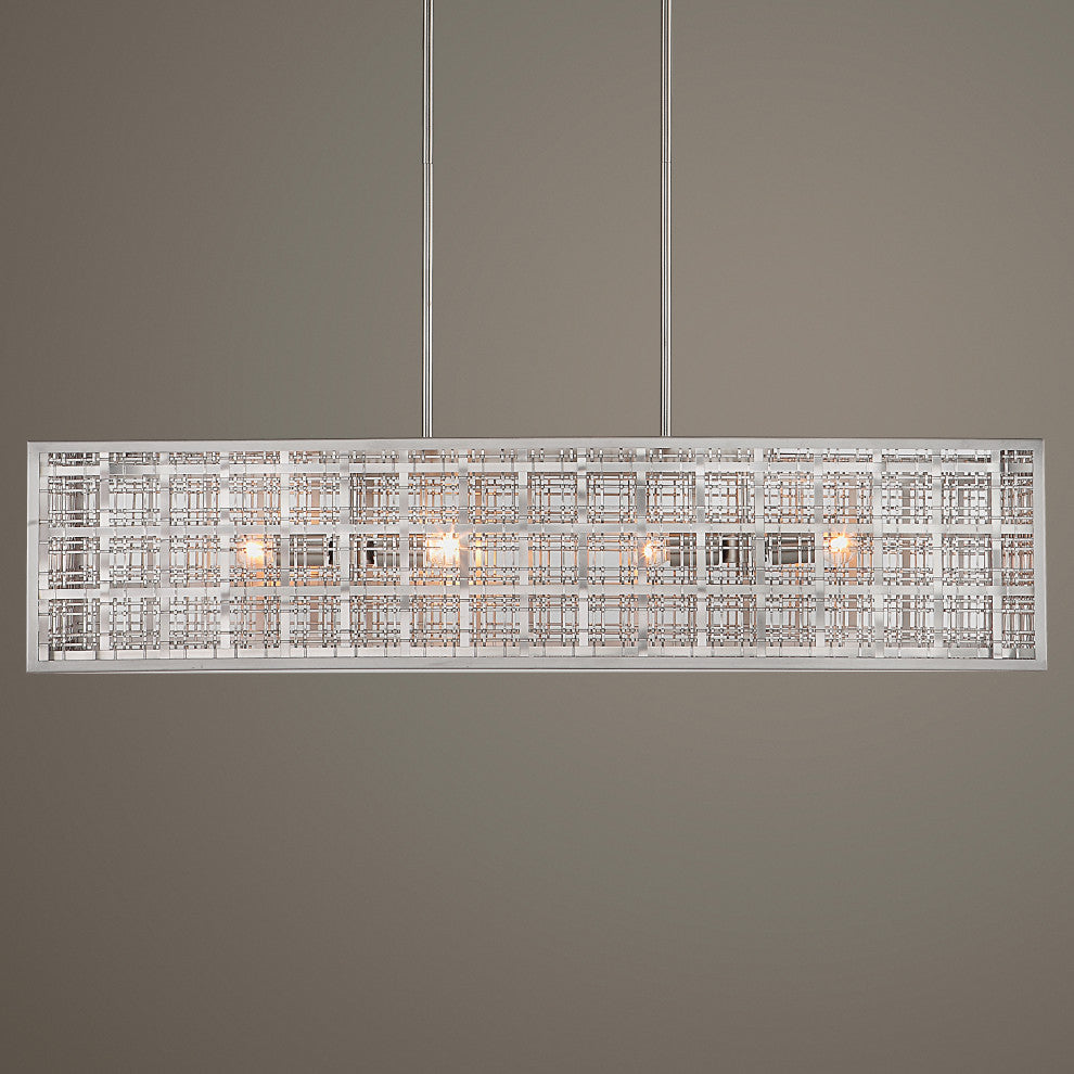 Uttermost - 21354 - Four Light Island Pendant - Pendleton - Satin Nickel