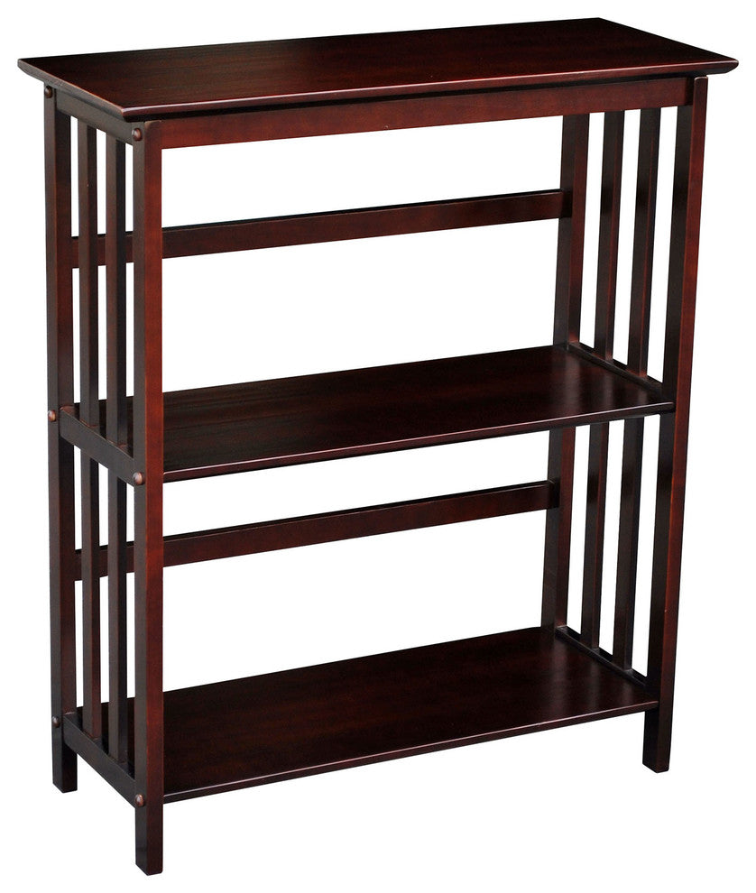Mission 3 Shelf Bookcase, Espresso