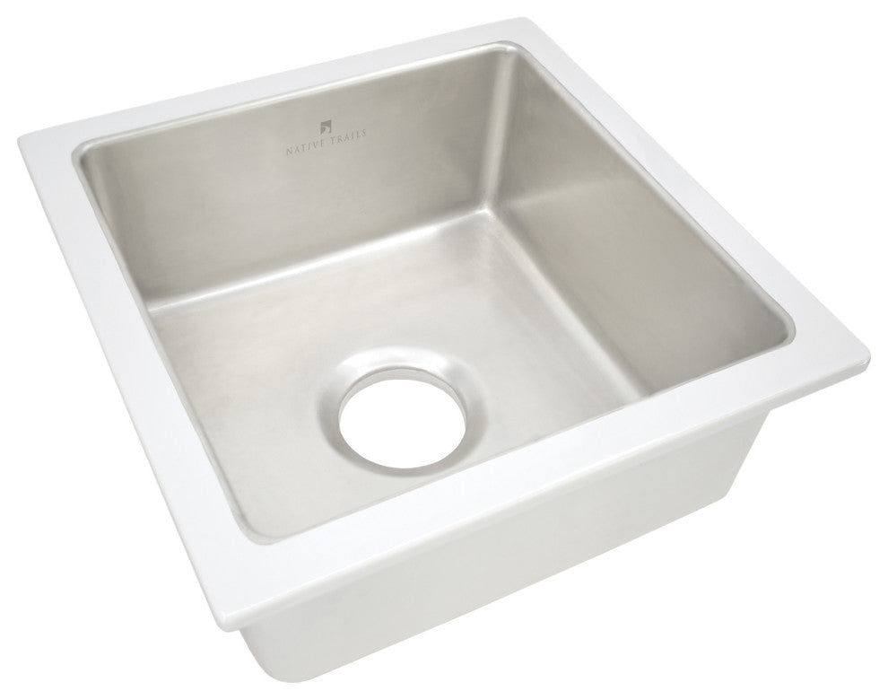 Reveler Bar and Prep Sink, Silver