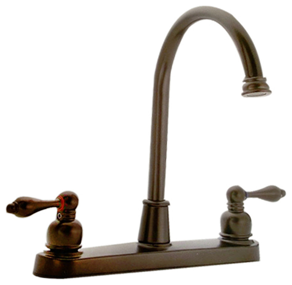 Two Handle Kitchen Faucet in Oil Rubbed Bronze Finish