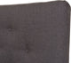 Hannah Mid-Century Dark Gray Fabric Queen Size Platform Bed