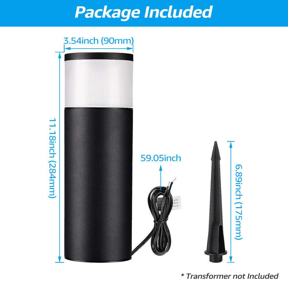 4 Pack LED Pathway Light, 5W Low Voltage, 4000K Cool White