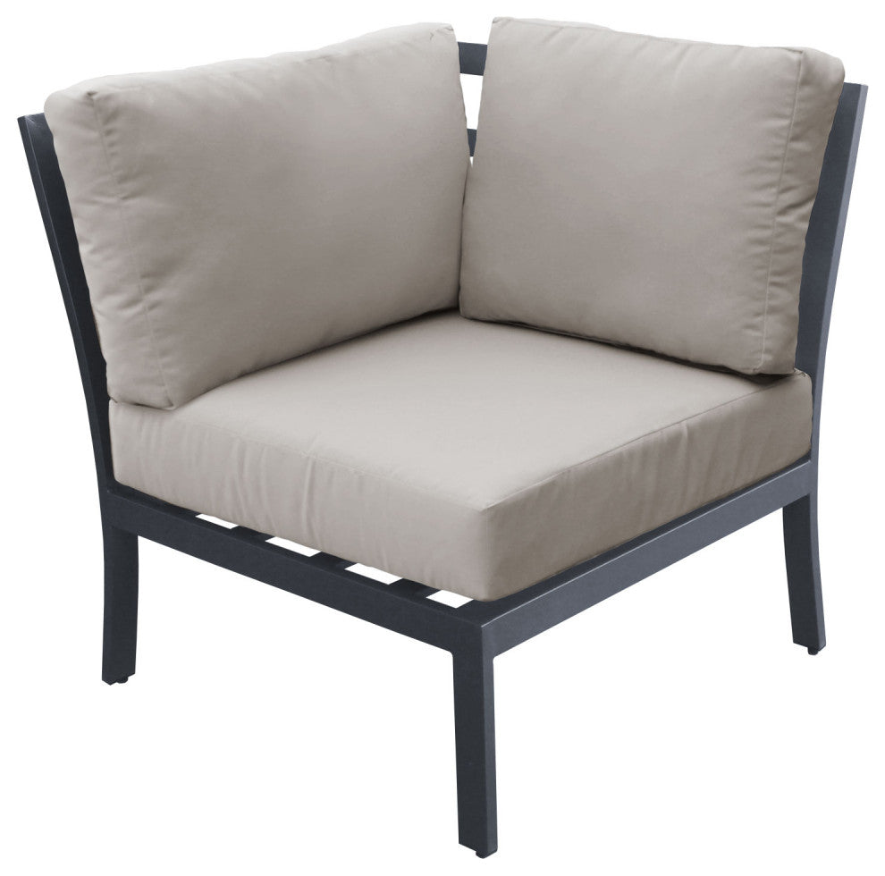 Lexington 8 Piece Outdoor Aluminum Patio Furniture Set 08a Beige