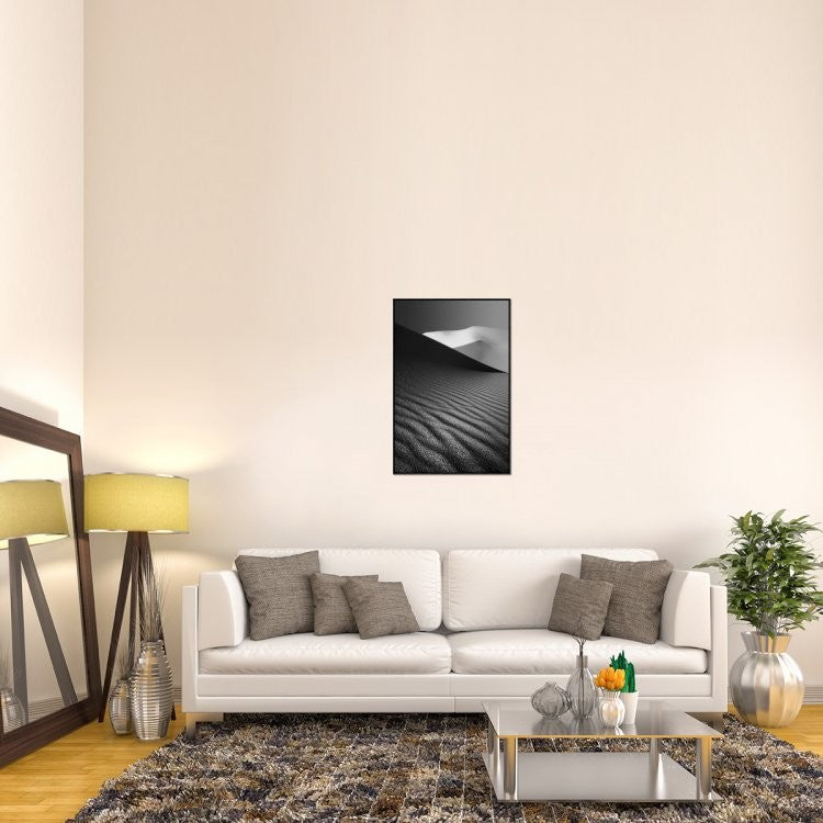 "An Ice Hill In Desert !" Framed Canvas Giclee by Ali Barootkoob, 25x37"