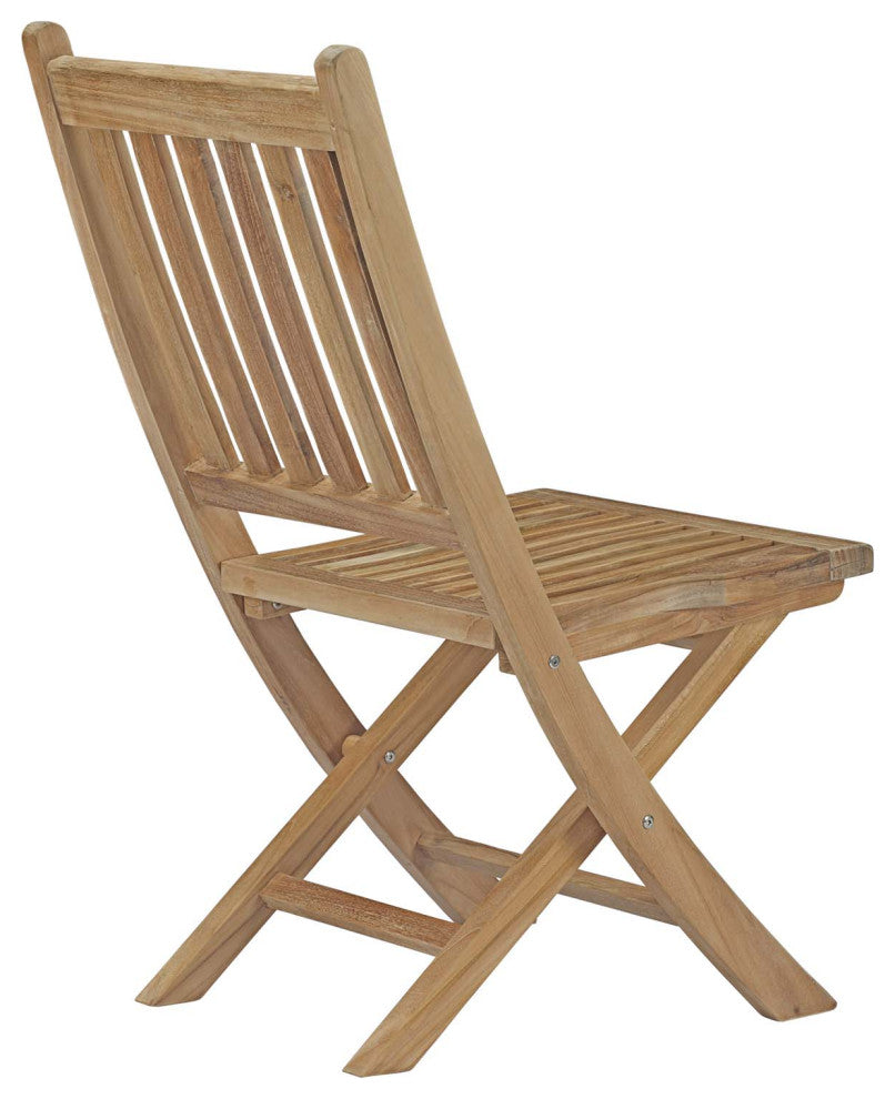 Marina 11 Piece Outdoor Patio Teak Outdoor Dining Set, Natural