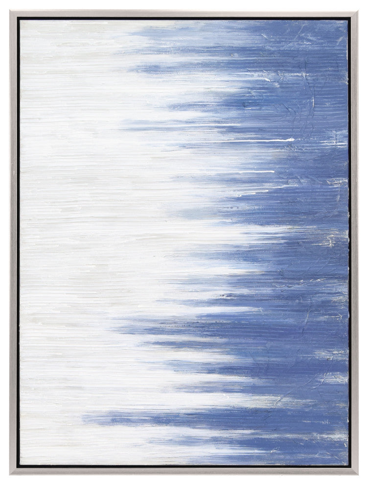 Rainy Winter Textured Metallic Hand Painted Framed Wall Art by Martin Edwards