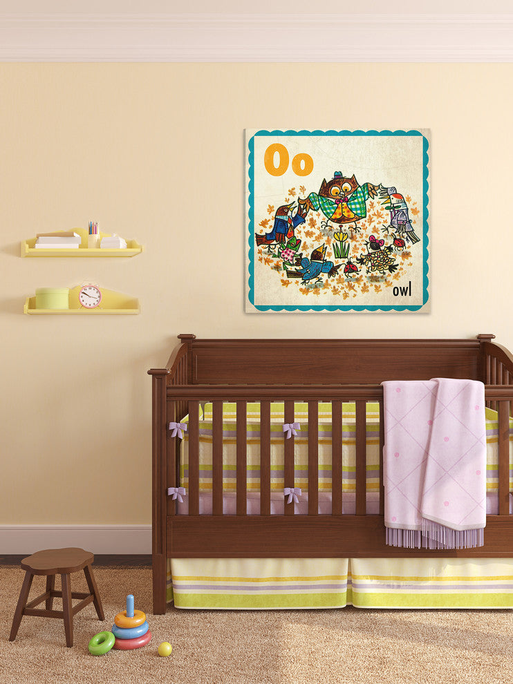 "Owl" Painting Print on Canvas by Curtis