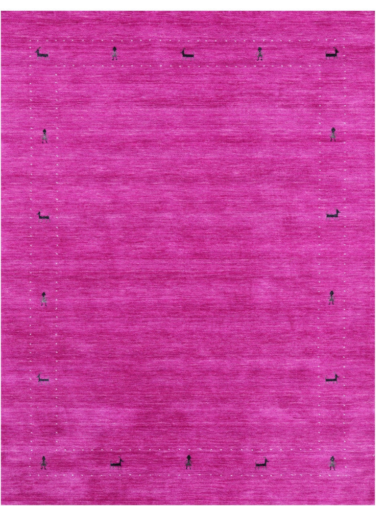 Persian Gabbeh Handmade Wool Rug 5' 0" X 7' 0" - Q15052