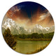 Grand Teton National Park, Landscape Art Disc Metal Wall Art, 11"