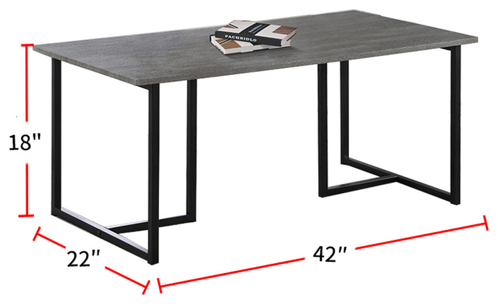 3 Piece Table Set, Weathered Brown and Black