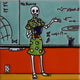 6x6 The Math Teacher. Day-Of-The-Dead Clay Tile