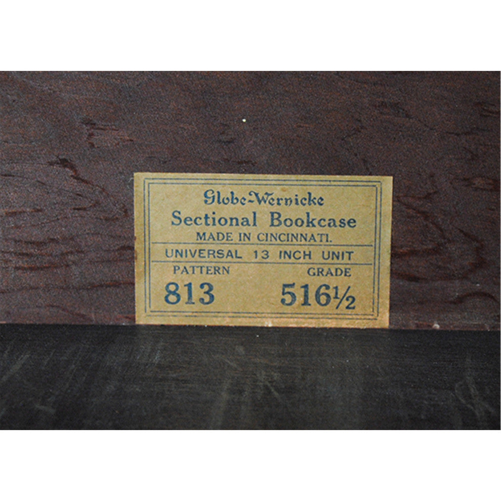 NVIN0341 Vintage Mahogany Globe Wernicke Bookcase
