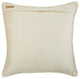 Decorative Textured Ivory Velvet Knotted 18"x18" Pillow Cover, Knotted Ivory