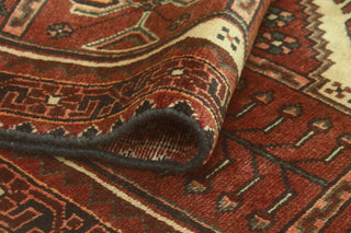 Fine Vintage Distressed Aseed Brown/Ivory Runner, 3'9 x 10'1