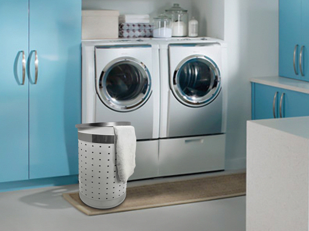 50L Laundry Hamper, White