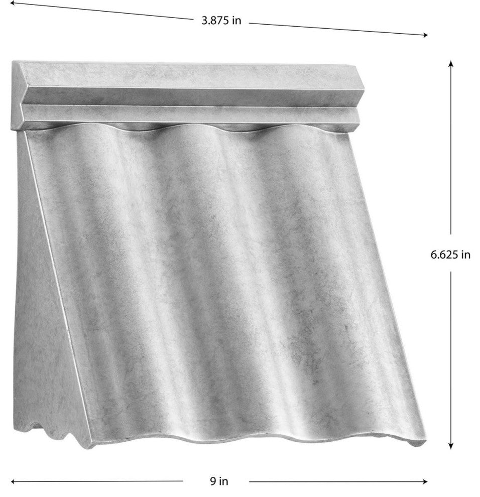 POINT DUMEÂ® Wakecrest LED Galvanized Finish Outdoor Wall Lantern with DURASHIELD