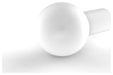 1" Cabinet Knob, Matte White